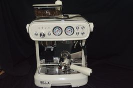 Espressomaschine Bella, cremefarben, mit Mahlwerk, guter ...