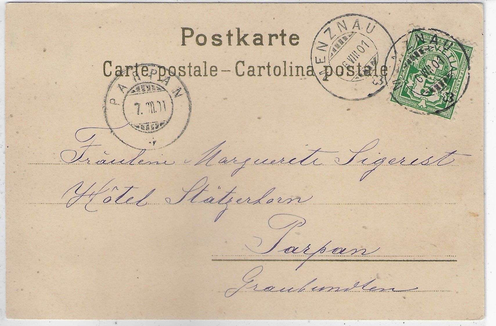 Cartoline postali: Vaudoise et Lausanne - Litho – Usato da Ettingen venduto da Kartenplanet 1