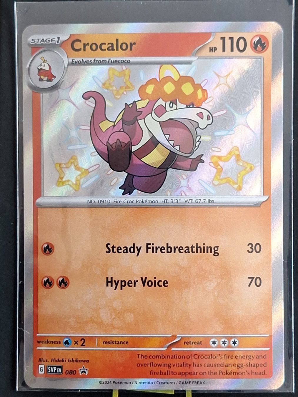 Pokémon Carte collezionabili: Shiny Crocalor - Promo – Usato da Altstätten SG venduto da GGsGameshop
