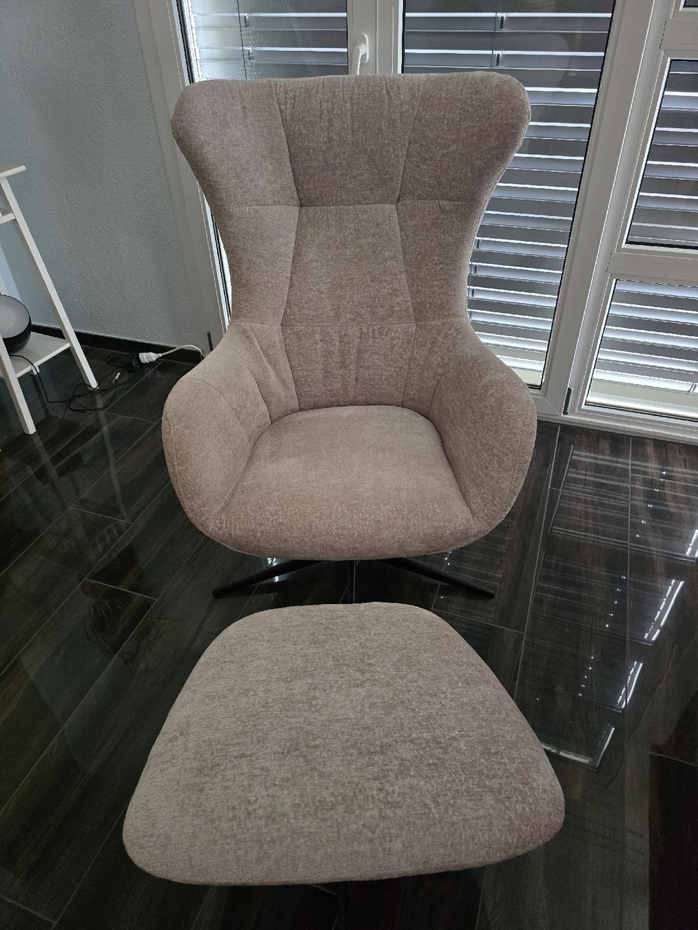 Poltrone: Relaxsessel mit Hocker beige Bezug Symphony 9783 Pearl  – Nuovo (secondo la descrizione) da Büron venduto da CNCSERVICE 5