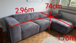 Cord Sofa neuwertig 