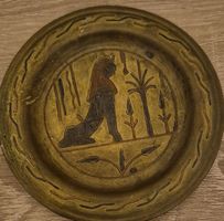 Assiette décorative Égypte ancienne - Pièce unique!