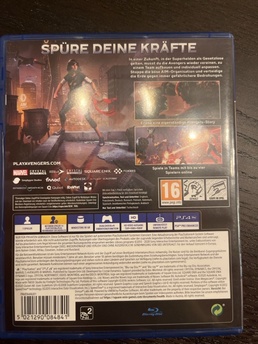 Sony Giochi: Playstation 4 Game Marvel Avengers – Nuovo (secondo la descrizione) da Einsiedeln venduto da sandramon 1
