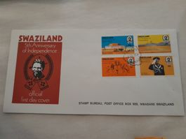 Rare! Swaziland: 5e Anniversaire de l'Indépendance 1973!