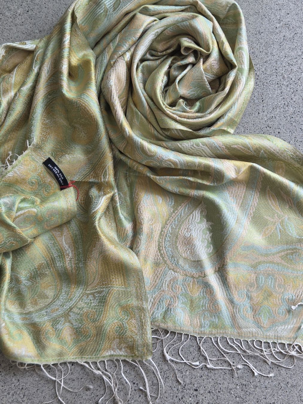 Foulards, Tücher & Schals: Pashmina, Seidenschal gewoben, 55 x 185 – Neu und originalverpackt aus Frauenfeld von Schenken-mit-Herz 4
