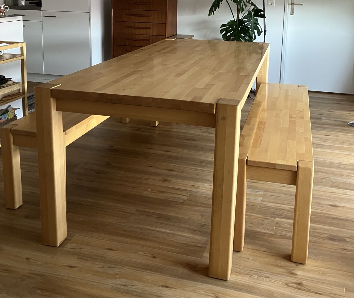 Interio Tavoli: Esstisch 90x200 von Interio mit Bänken  – Usato da Wallisellen venduto da hpth1
