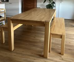 Esstisch 90x200 von Interio mit Bänken 