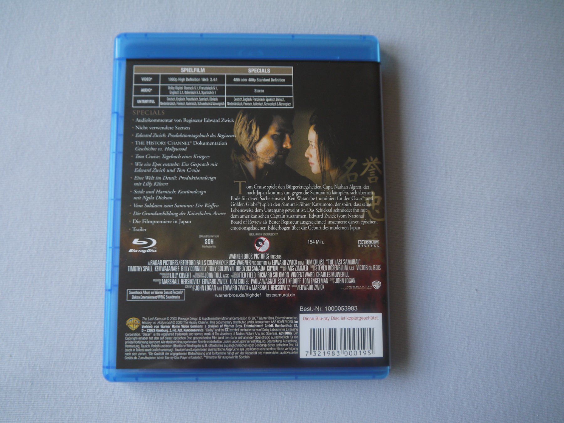 Tutti i DVDs: LAST SAMURAI(2003) - Tom Cruise – Usato da Hagendorn venduto da Blaf 1
