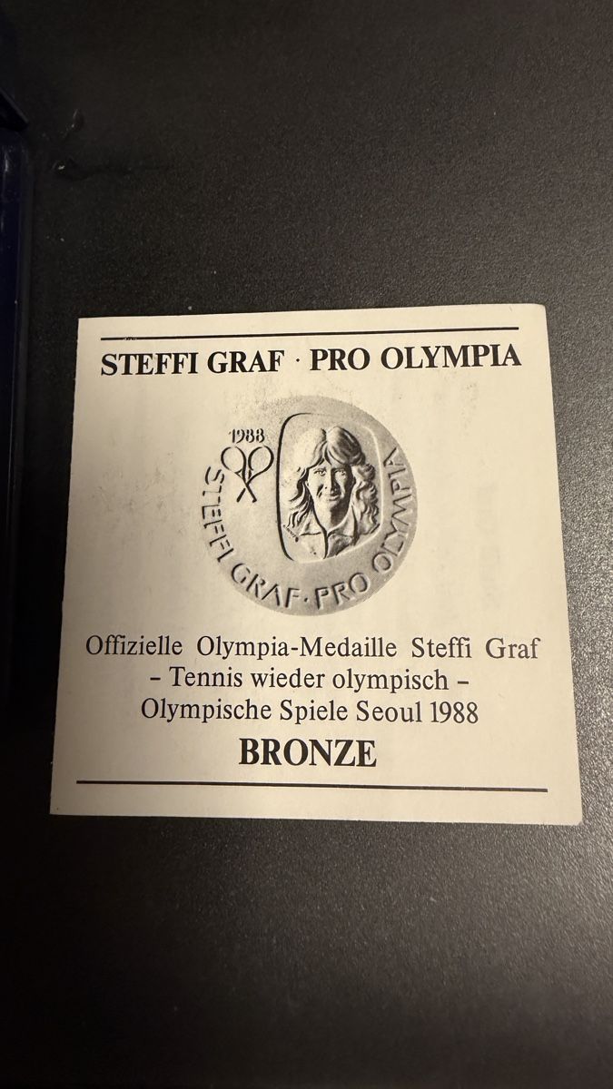 Medaglie: Steffi Graf Pro Olimpia Gedenkausgabe – Nuovo e nell'imballaggio originale da Hoeri venduto da negoziation 2