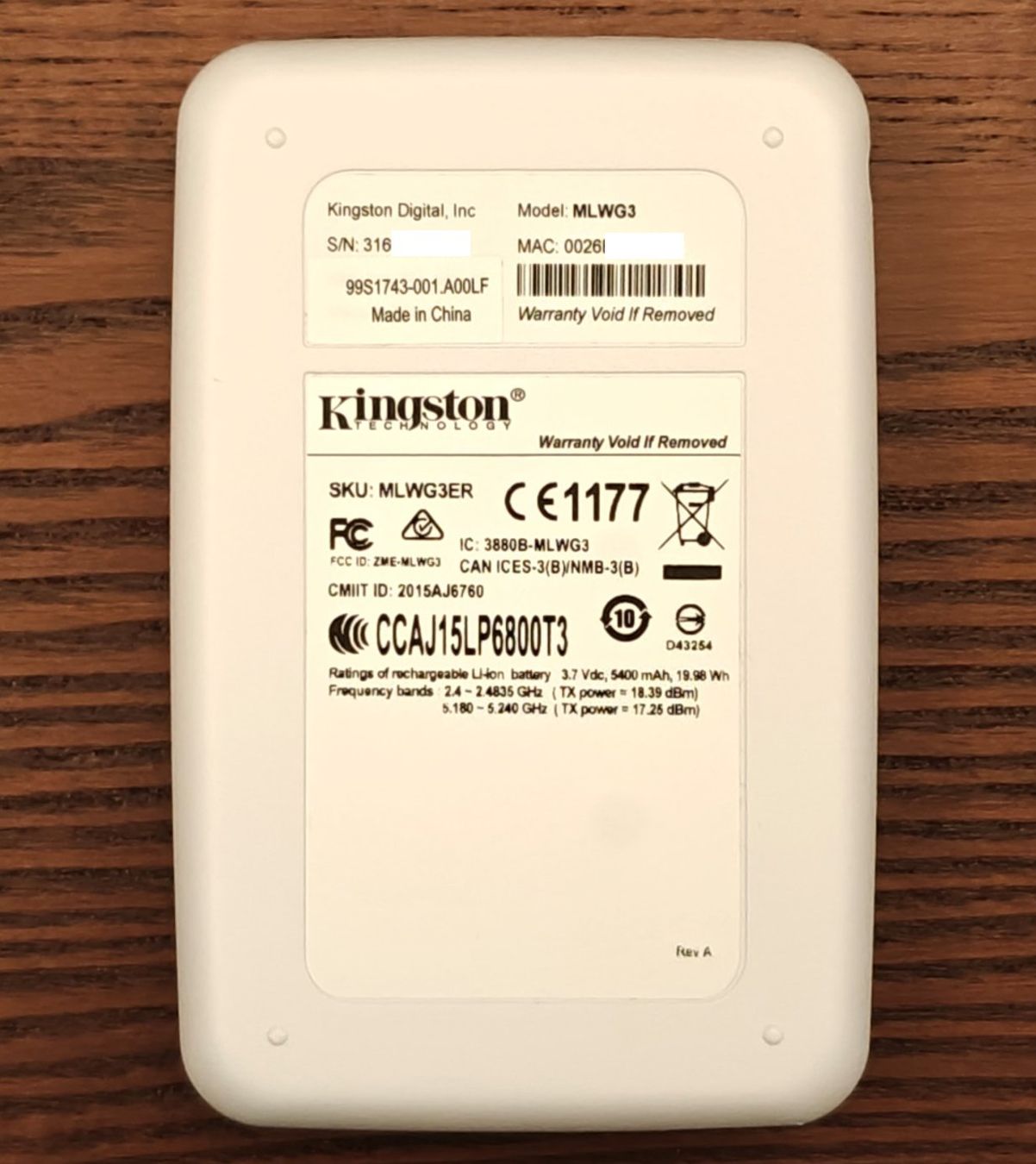 Kingston Lettori di schede: WiFi SD-Kartenleser Kingston MobileLite Wireless G3 – Usato da Mägenwil venduto da rbr 3
