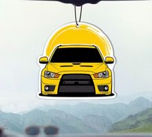 Autoduft Mitsubishi Lancer Evo X – Yellow JDM Duftbaum