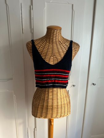 COOPERATIVE - cropped Stricktop gestreift S