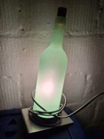 Tischlampe, Flaschenlampe grün