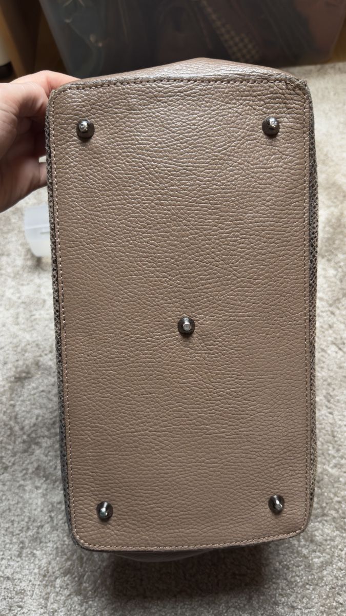 Taschen für Damen: Sac à main cuir véritable – Ledertasche effet python – Gebraucht aus Vuippens von Anna_as 2