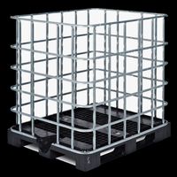 Holzlager mit IBC Gitter