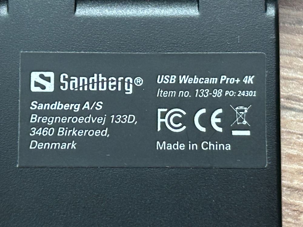 Sandberg webcam pro+ cheap 4k