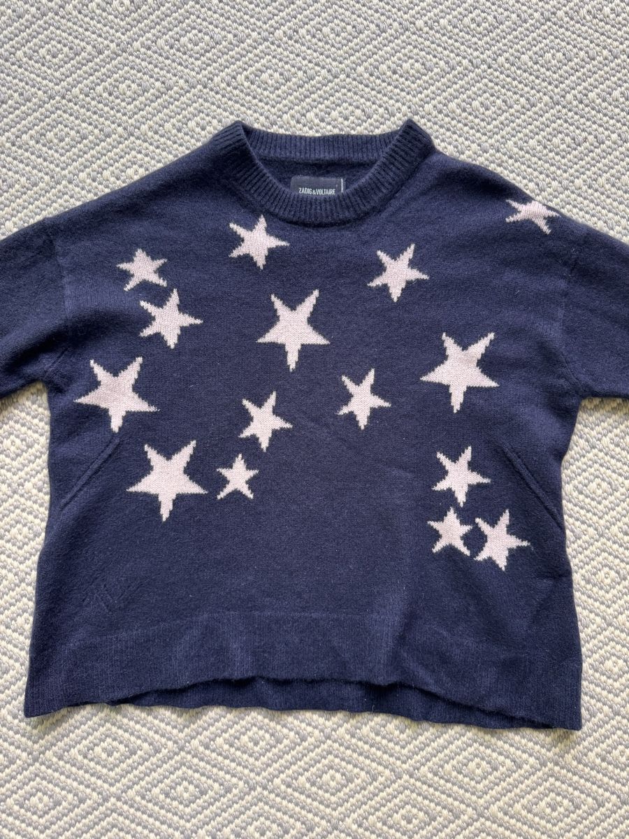 Pullover & Sweatshirts: ZADIG & VOLTAIRE Pullover Sternen Grösse M 100% Cashmere – Gebraucht aus Kilchberg ZH von Duffbeer