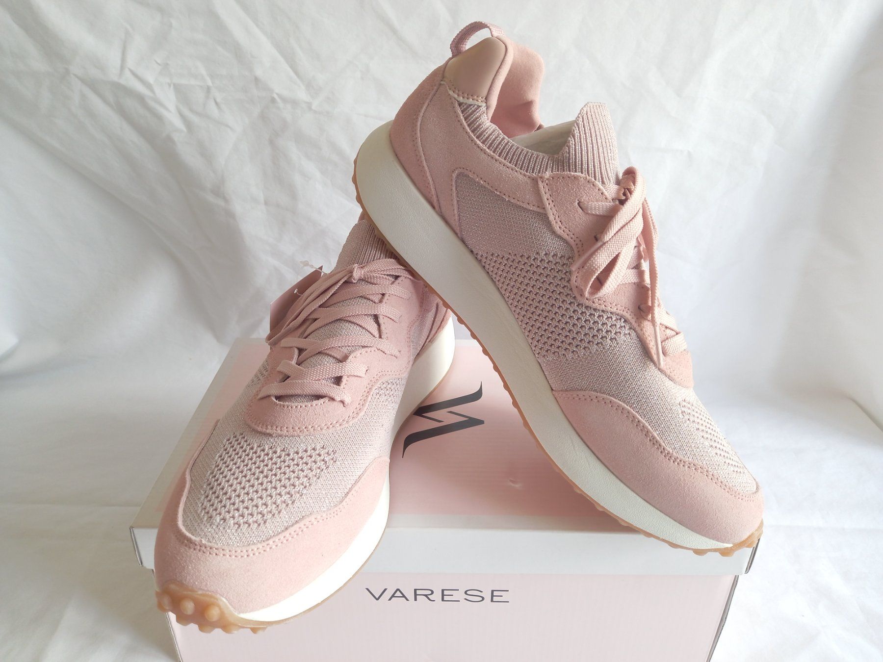 Scarpe da donna: Varese Damen Sneaker Gr.42 Rosa Neu Leder/Textil – Nuovo (secondo la descrizione) da Schweizersholz venduto da freyle1 1