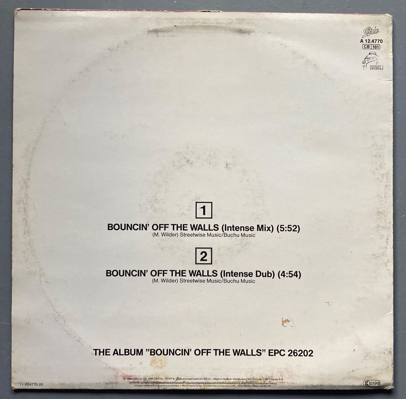 Schallplatten: MATTHEW WILDER - BOUNCIN' OFF THE WALLS – Gebraucht aus Poliez-Pittet von Newtown-Records 1