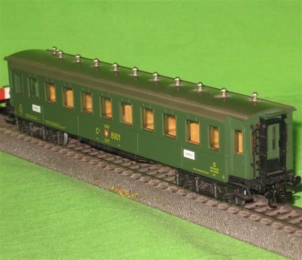 Modellini di ferrovie: SBB Personenwagen Dampfzeit 8901 pmk*** – Usato da Winterthur venduto da Ricardo211