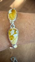 Fantastisches helles Bernstein Armband in Silber