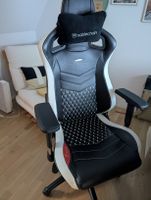 Gamingstuhl noblechairs EPIC Weiss Schwarz Echtleder