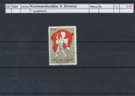 1939/45 Kommandostäbe, 8. Division, ** postfrisch