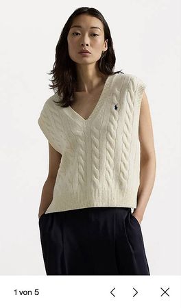 Ralph Lauren Ärmelloser Strickpullover (M)