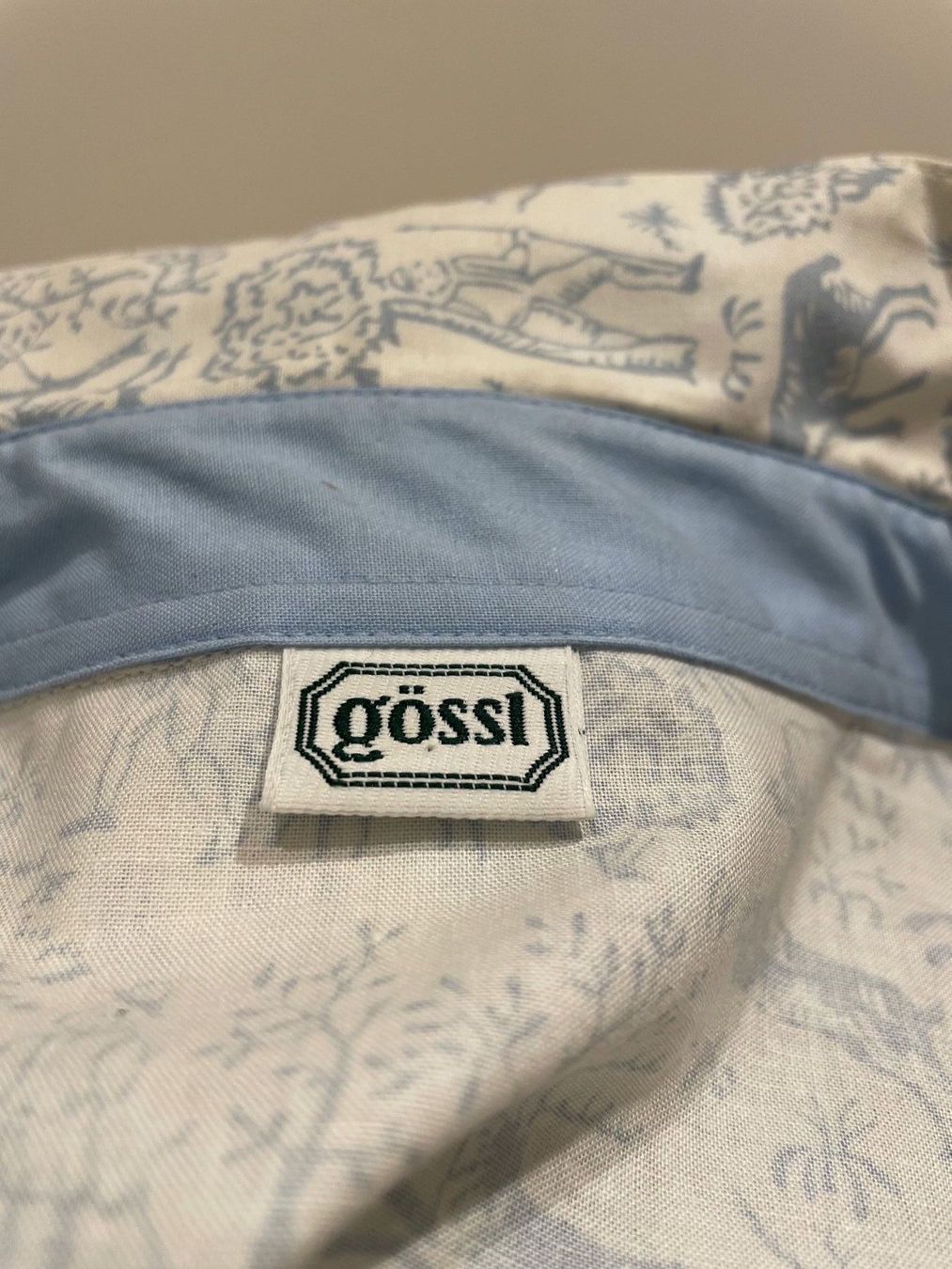 Camicette: Gössl Bluse blau weiss mit Jagdmotiven – Nuovo (secondo la descrizione) da Zürich venduto da Simi123 5