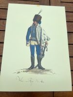 Estampe Hussard Régiment No. 4 - Militaire Ancien! (51)