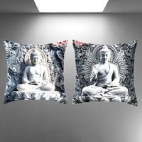 🌿 2er Set Buddha Kissen – Zen & Harmonie für dein Zuhause ✨