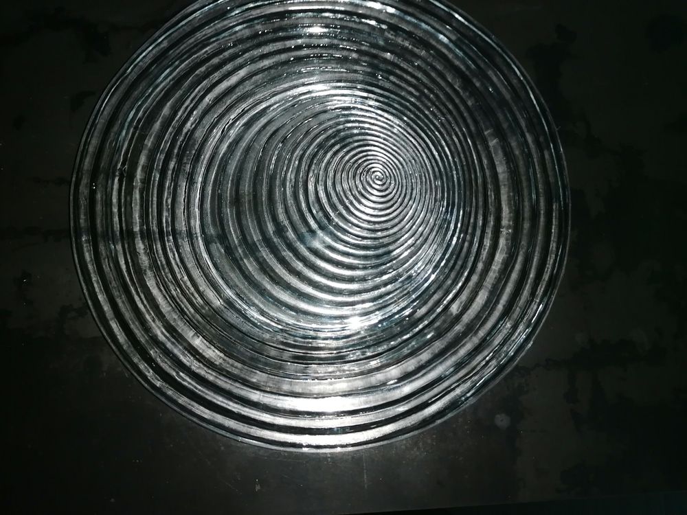 Glasteller/-platte "Spiralen" - ev. von Niederer? 3