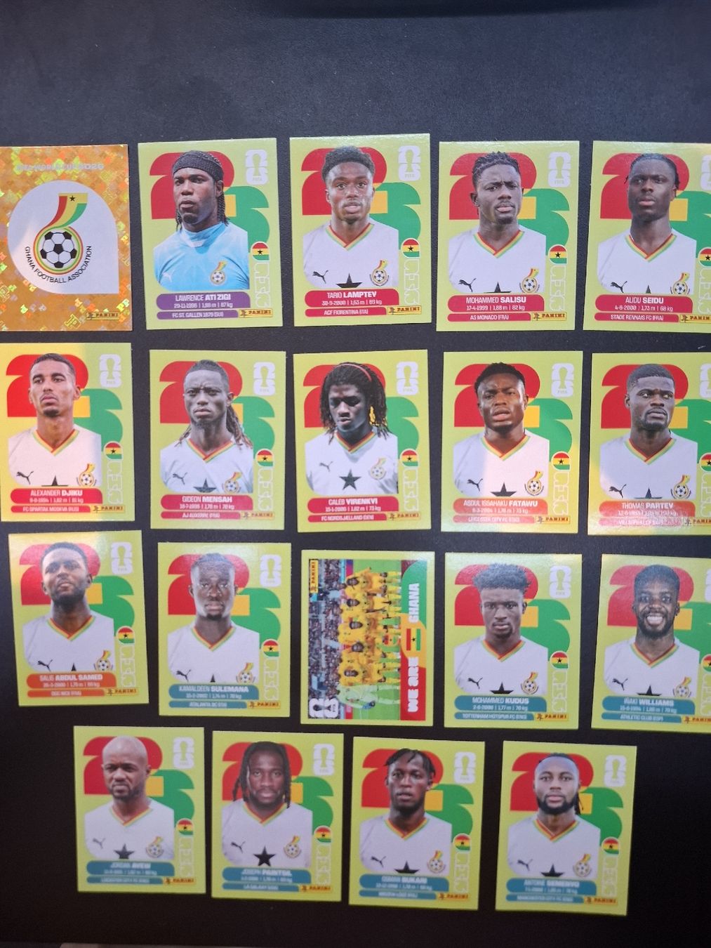 Panini Sammelbilder & Trading cards: Panini 19 Sticker Ghana – Neu (gemäss Beschreibung) aus Lieli von Andrin.1901