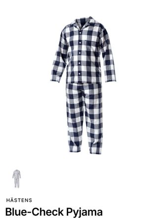Hästens Blue-Check Pyjama – Grösse XL – Neu OVP