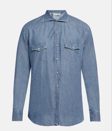 Lorenzoni Jeanshemd - Grösse XL
