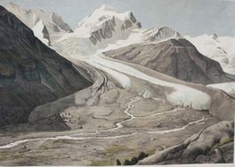 ⭐Schulwandbild Gletscher (Tschierva-Rosegg) Viktor Surbek @s