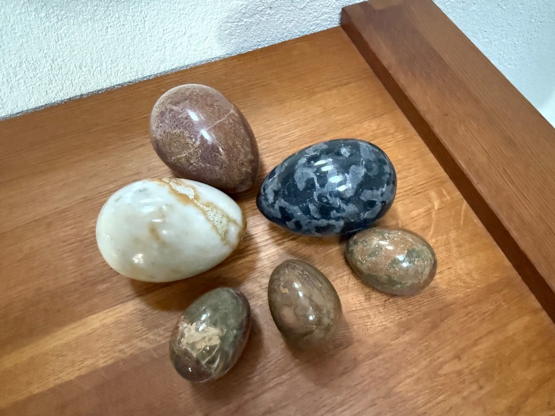 Tutte le decorazioni: Deko-Eier aus Mamor, 6 Stk. - wunderschön, neu! – Nuovo (secondo la descrizione) da Beringen venduto da anij