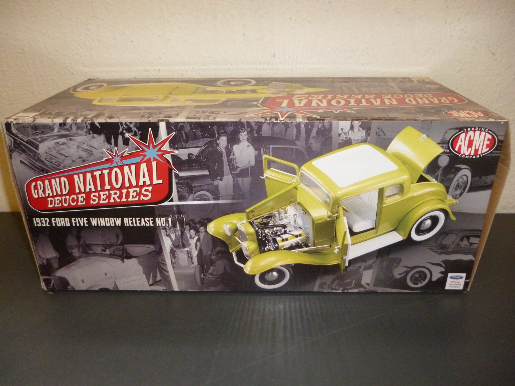 ACME Modellini d'auto: Ford 1932 Five Window "Release No.1" 1:18 ACME – Nuovo e nell'imballaggio originale da Niederwil SG venduto da Kaicorner03 1