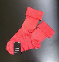 Migros Socken rot handgekettelt neu