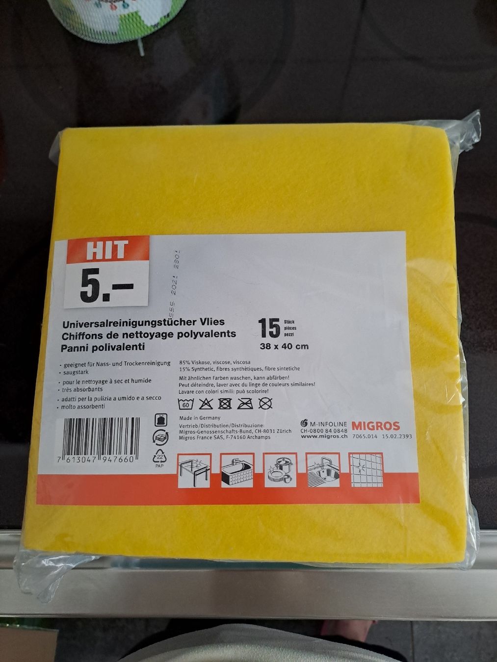 Autres articles pour la maison: HIT Universalreinigungstücher neu – Neuf avec emballage d'origine à Rickenbach LU par bishiida