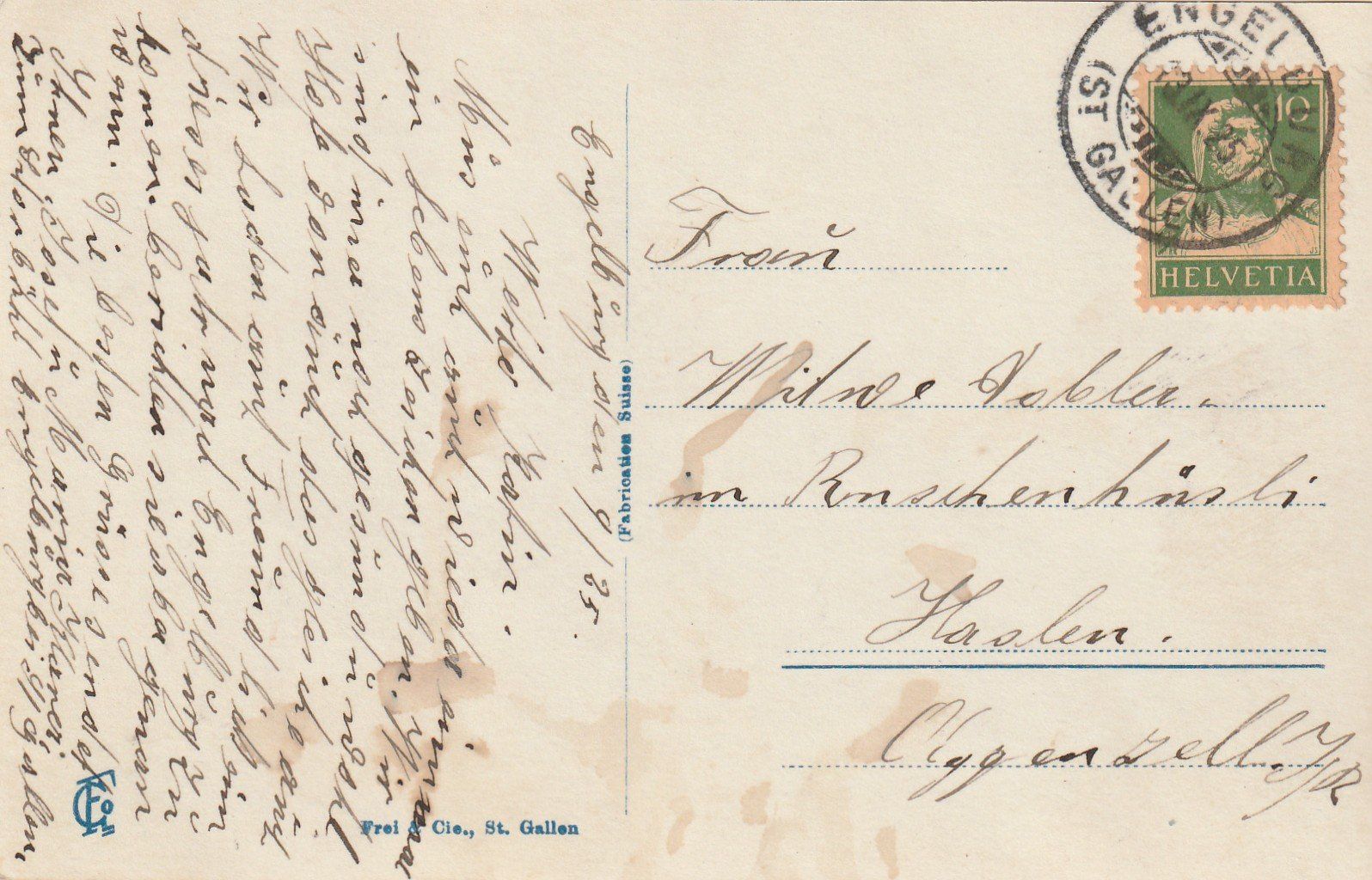Cartes postales: Echtfotokarte Engelburg – D'occasion à Rorschacherberg par fratovi2 1