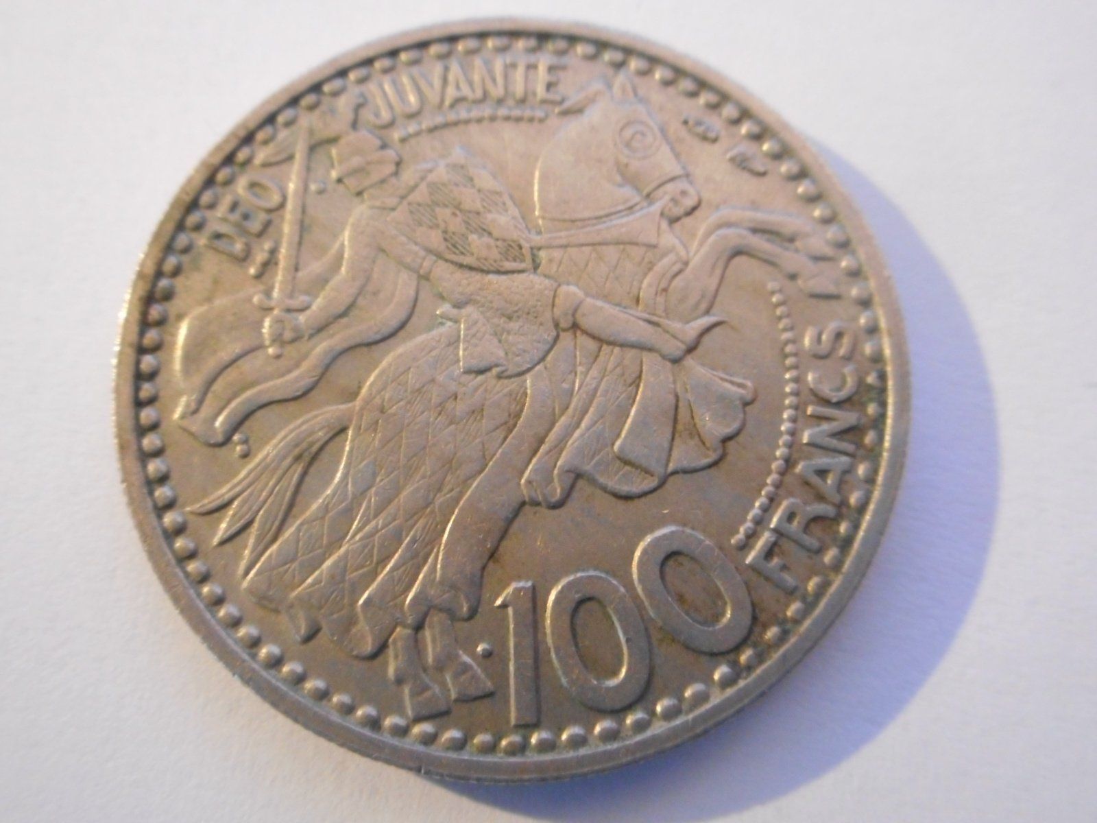 Alle Münzen: 1950  100 Francs Monaco – Gebraucht aus Kriegstetten von pizlad2010 1