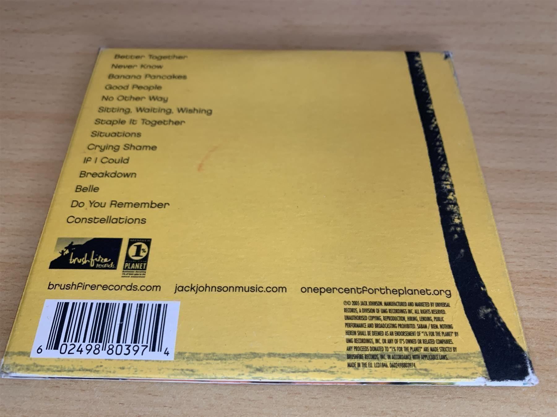CD: Jack Johnson – In Between Dreams - 2 CD – Usato da Rikon im Tösstal venduto da Alpenmutz 1