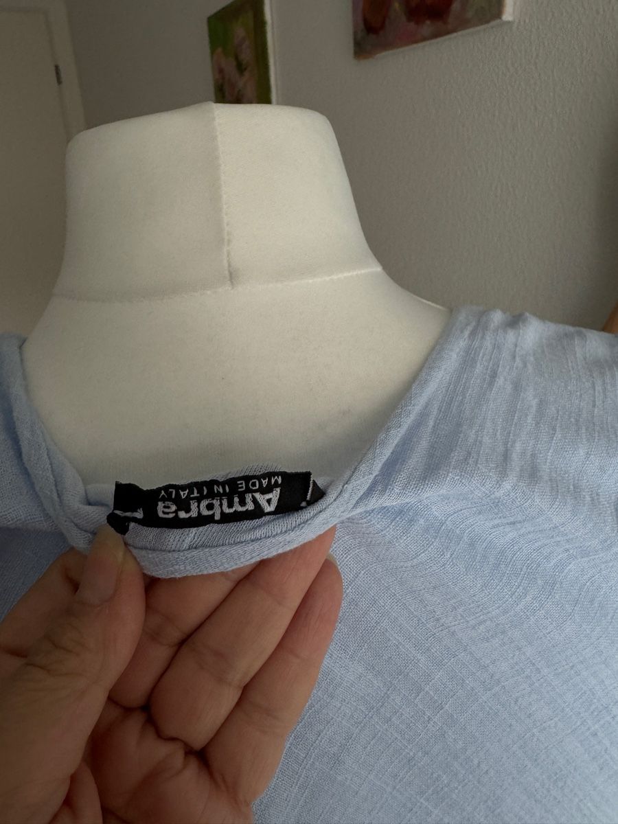 Vestiti: Kleid aus hellblauer Baumwolle – Nuovo (secondo la descrizione) da Muttenz venduto da einfach-schoen 3