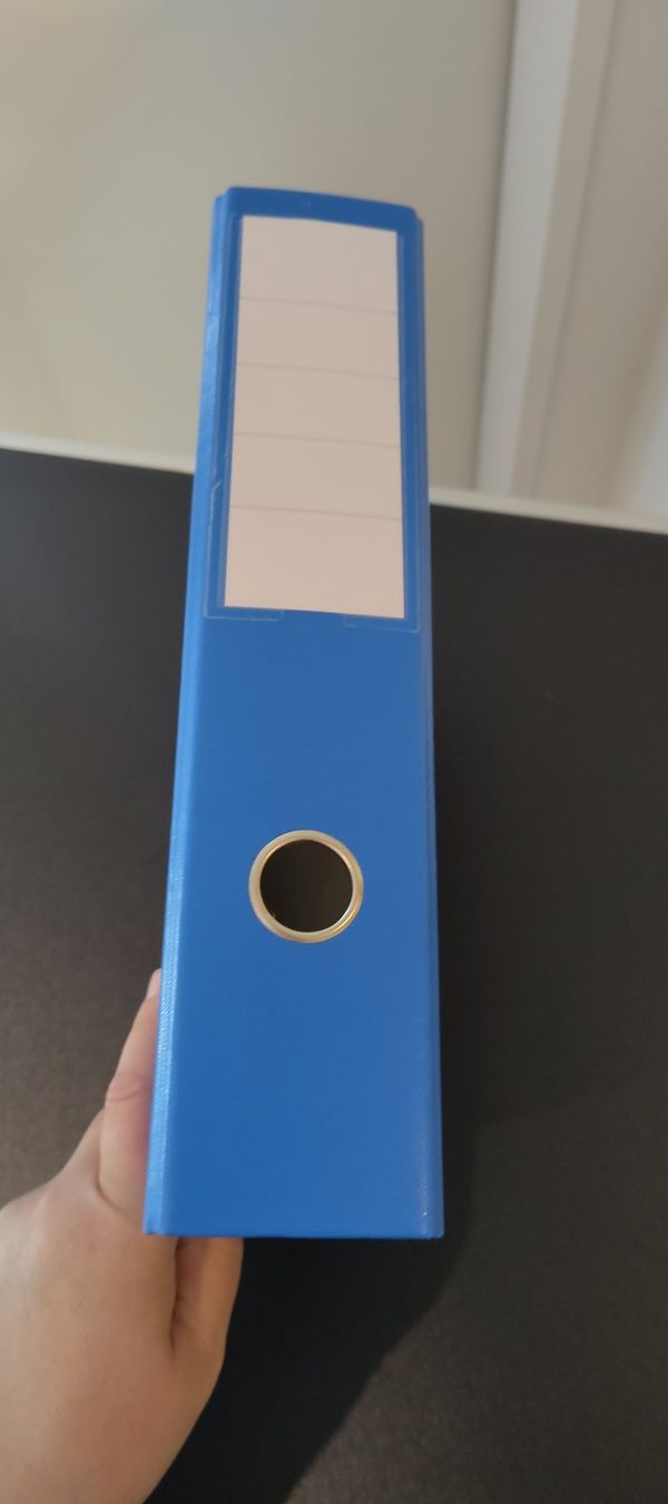 Ordner: Ordner A4 Blau 75mm Breit mit Transparenthülle – Gebraucht aus Felben-Wellhausen von AWDienstleistungen 3