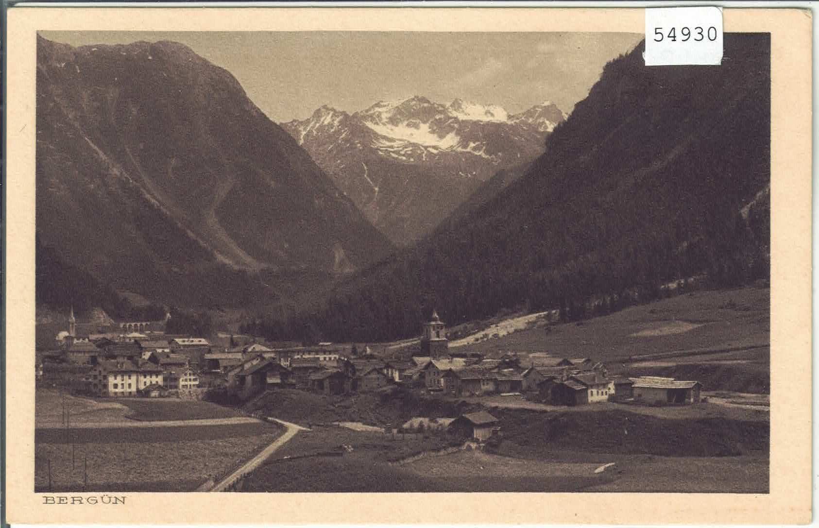 Cartoline postali: Bergün - Generalansicht – Usato da Ettingen venduto da Kartenplanet