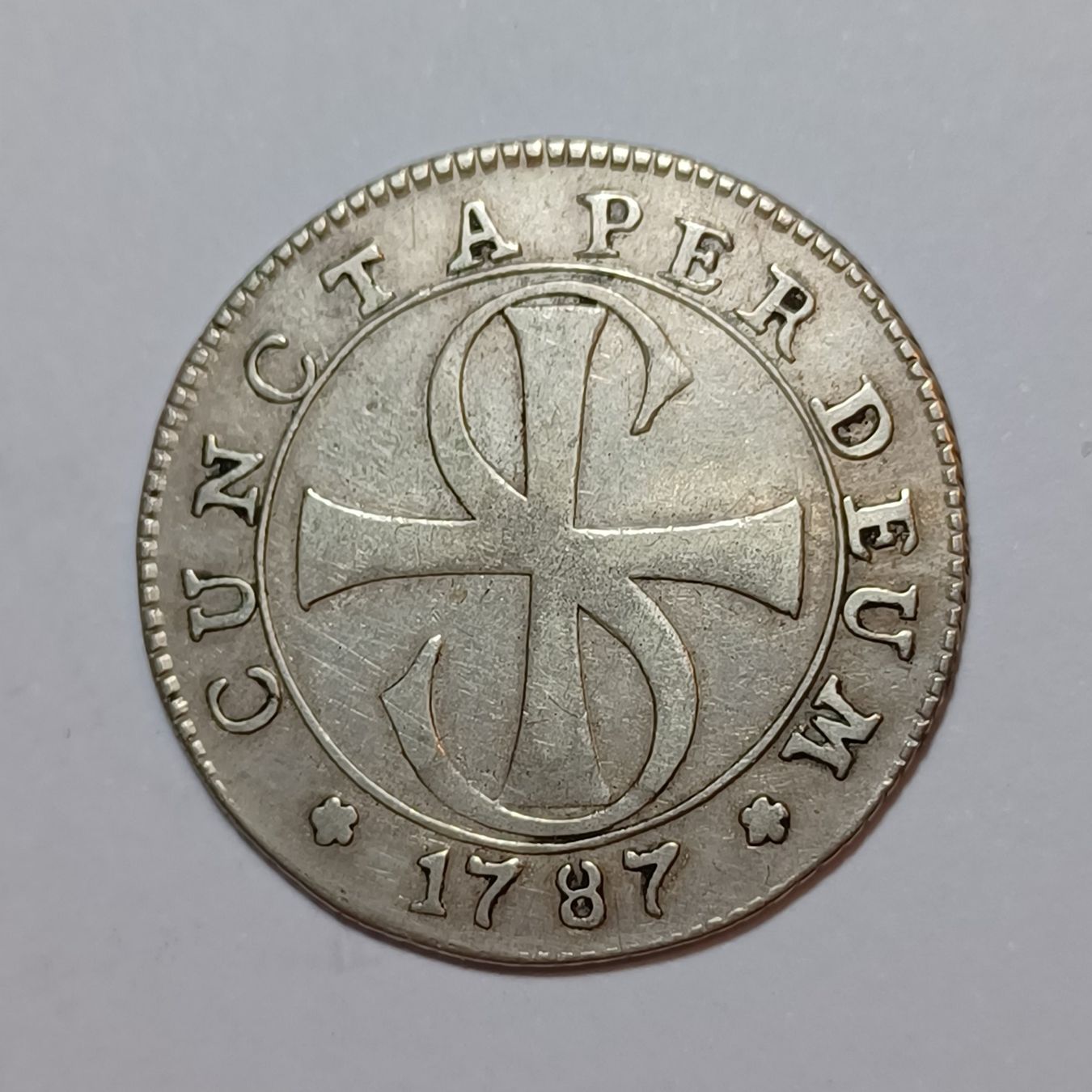 Tutti le monete: 20 Kreuzer 1787 Solothurn – Usato da Pfäffikon ZH venduto da Schweizer_Muenzen 1