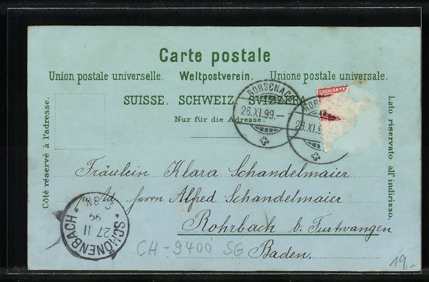 Cartes postales: Mondschein-Lithographie Rorschach, Töch – D'occasion à Berlin par bartko-reher 1