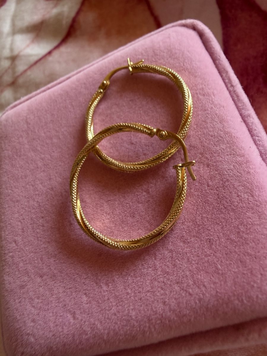 Ohrringe & -stecker: 750 Yellow Gold Loop Earrings – Neu (gemäss Beschreibung) aus St.Josefen von lop_lh8d 3
