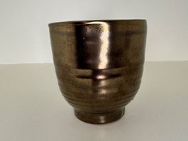 PTMD Collection Keramik Übertopf Bronze Metallic